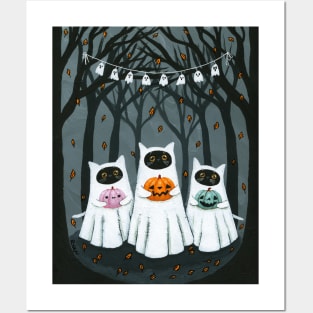 Jack o Lantern Contest Kitties Posters and Art